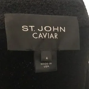 St. John Caviar | Jackets & Coats | St John Jacket Caviar Line 